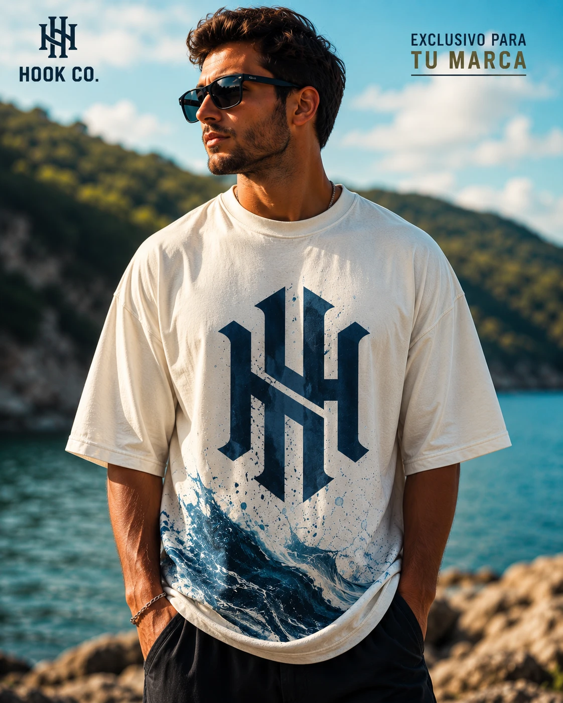 Remera oversized masculina