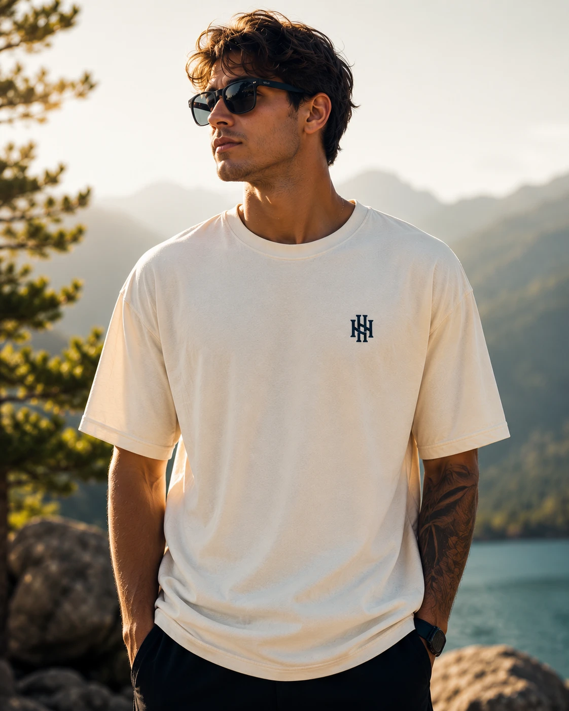 Remera básica masculina